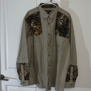 Guide Series Shirt Mens Button Up Camo Workwear Hunting Rugged Tactical Shooter